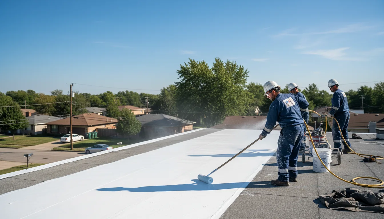 Commercial roof coating in Veteran, WY near me